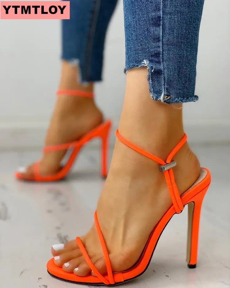 Летние туфли на высоком каблуке Новинка Удобные женские Женские босоножки