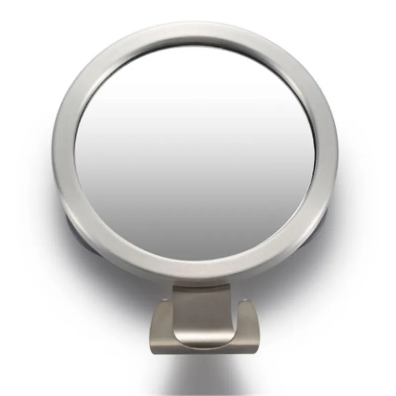 

Bathroom Suction Cup Household Anti-Fog Mirror Aluminum Alloy Round Mirror With Hook Free Perforated Anti-Fog Mirror