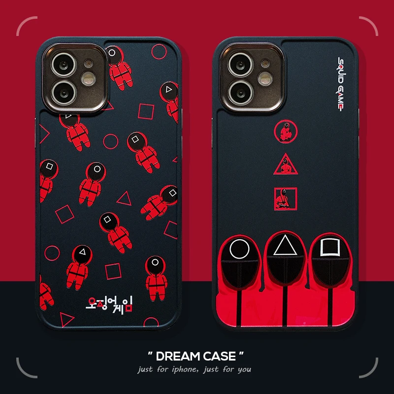 

Чехол для iPhone 13 Pro Max, мягкий чехол из ТПУ для iPhone 12 Pro Max, 11 X, XS, XR, XSMAX, с точной защитой, с камерой и игрой «кальмар»