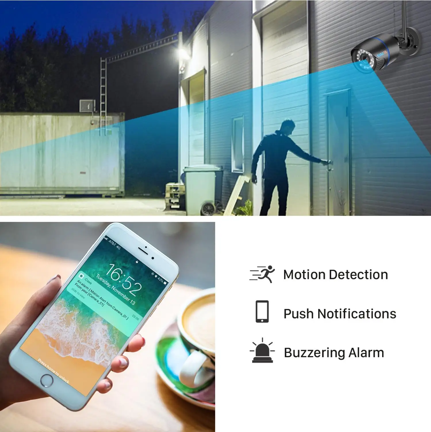 IP-камера BESDER беспроводная 5 МП Wi-Fi металлическая | Безопасность и защита