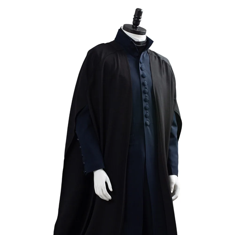 Высокое качество Deathly Hallows проф. Северус Снейп костюм плащ для косплея ПОЛНЫЙ КОМПЛЕКТ Хэллоуин карнавальные костюмы для взрослых мужчин