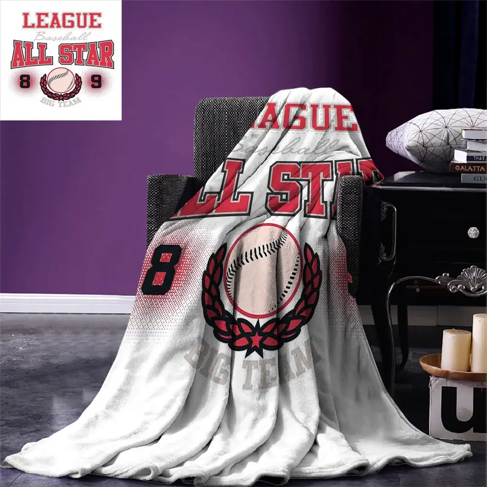 Дети пледы Одеяло Колледж Бейсбол Софтбол Лига с именами других звездных