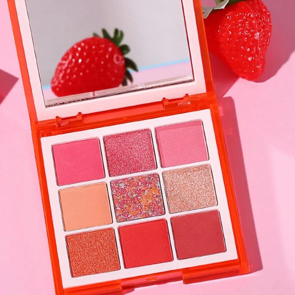 9 цветов неоновые тени для век Палитра Красочные водонепроницаемые блестящие