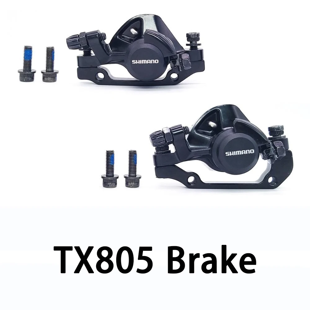 BR-TX805 механические дисковые тормозные суппорты для Tourney XT с резиновыми накладками M375 суппорт w/n HS1 RT20 RT26 ротор