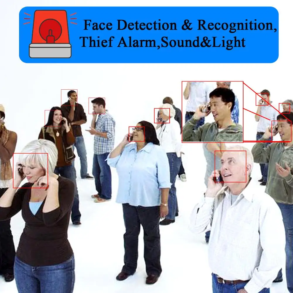 Камера с распознаванием лица система безопасности POE 4 канала 1080P|Камеры