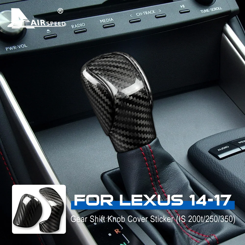 AIRSPEED 2 шт. аксессуары для LEXUS IS250 IS350 IS200T 2014-2017 наклейка из настоящего углеродного