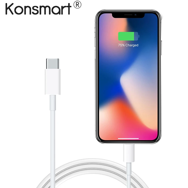USB-C to 8pin Cable 1 м PD Быстрая зарядка USB C кабель для Apple iPhone 11 Pro Max 8 Plus X XR XS Max iPad Air USB-C-8 Pin кабель для синхронизации данных шнур питания - Тип штекера: USB-C to 8pin Cable