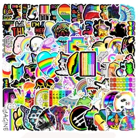 1050100pcs ins style colorful rainbow stickers aesthetics laptop phone guitar bike bottle girl graffiti sticker decal kid toy