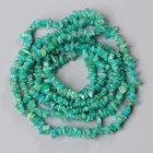 _ Синий Амазонит, каменные чипсы, гравийные бусины для изготовления ювелирных изделий, DIY браслет, ожерелье, аксессуары 3-5 мм, оптовая продажа