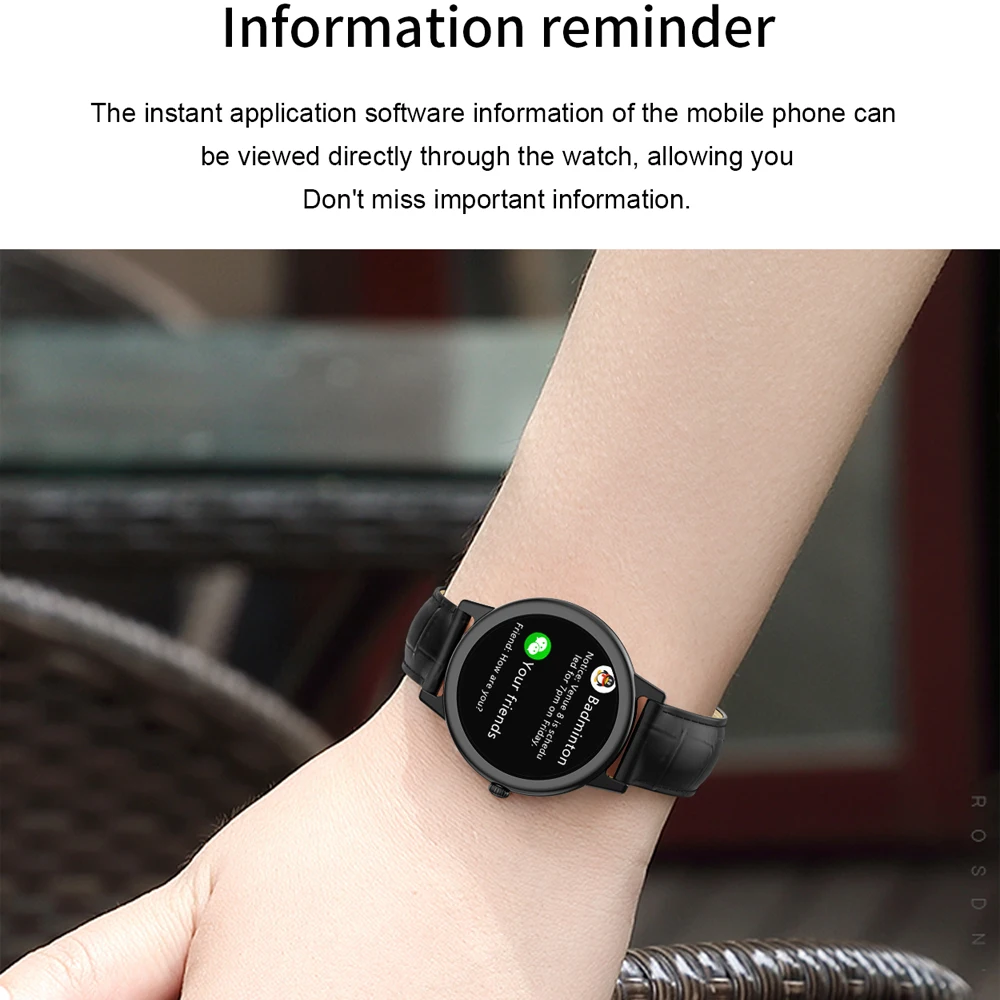 

Fashion Women Smart Watch Lovers Series Thin and Light Body Female Smartwatch Heart Rate Blood Pressure Activity Tracker Watch