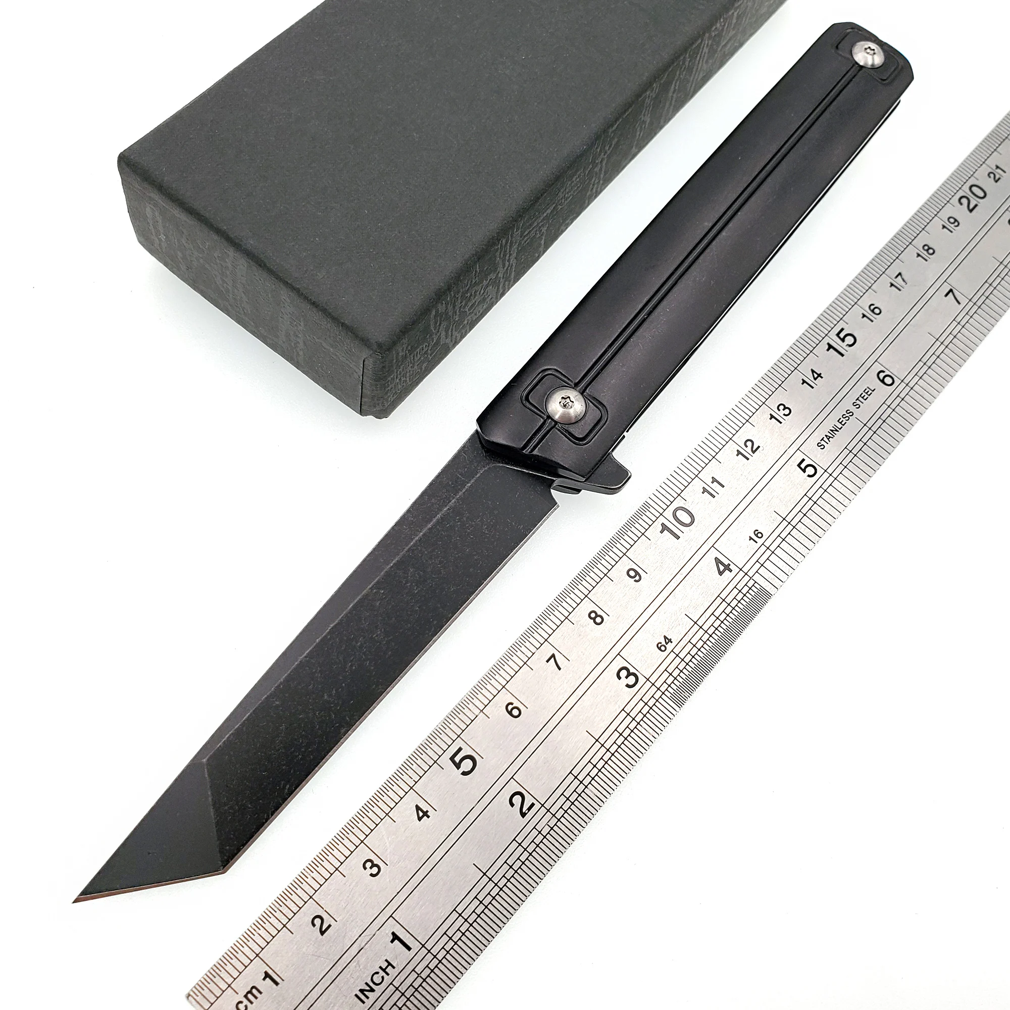 Складной нож Qwaiken с шарикоподшипником клинок 9Cr18Mov со стальной ручкой для