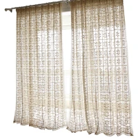 new cotton hemp curtains tulles voiles for bedroom cotton hollow maple leaf crochet knitted curtain drapes for livingroom