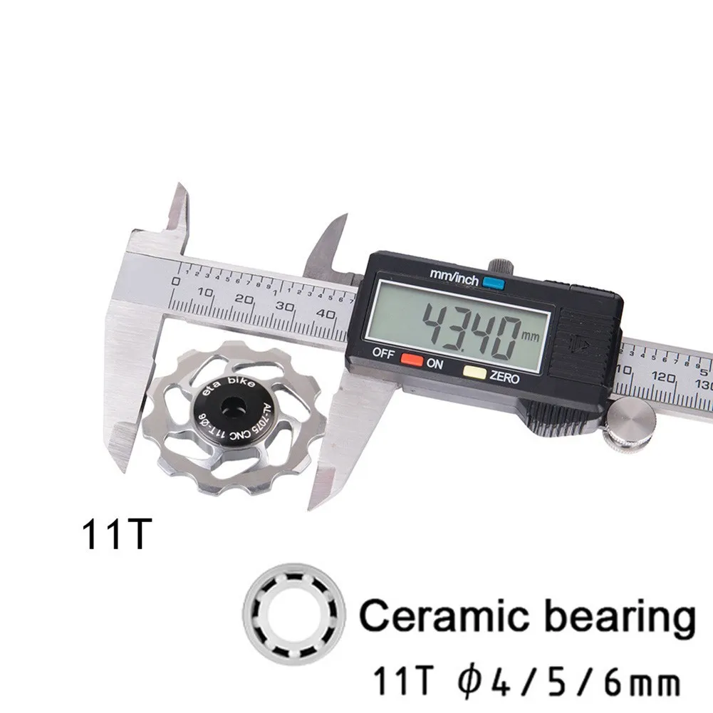 

45mm MTB Mountain Bike 11T Bicycle Steel Bearing Jockey Wheel Rear Derailleur Pulley Guide Pulleys Cycling Parts Accessories