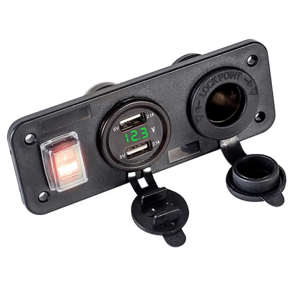 Car marine boat bus Charger Plug Dual USB Adaptor Voltage Lighter Socket Cigarette 4.2AUSB | Автомобили и мотоциклы