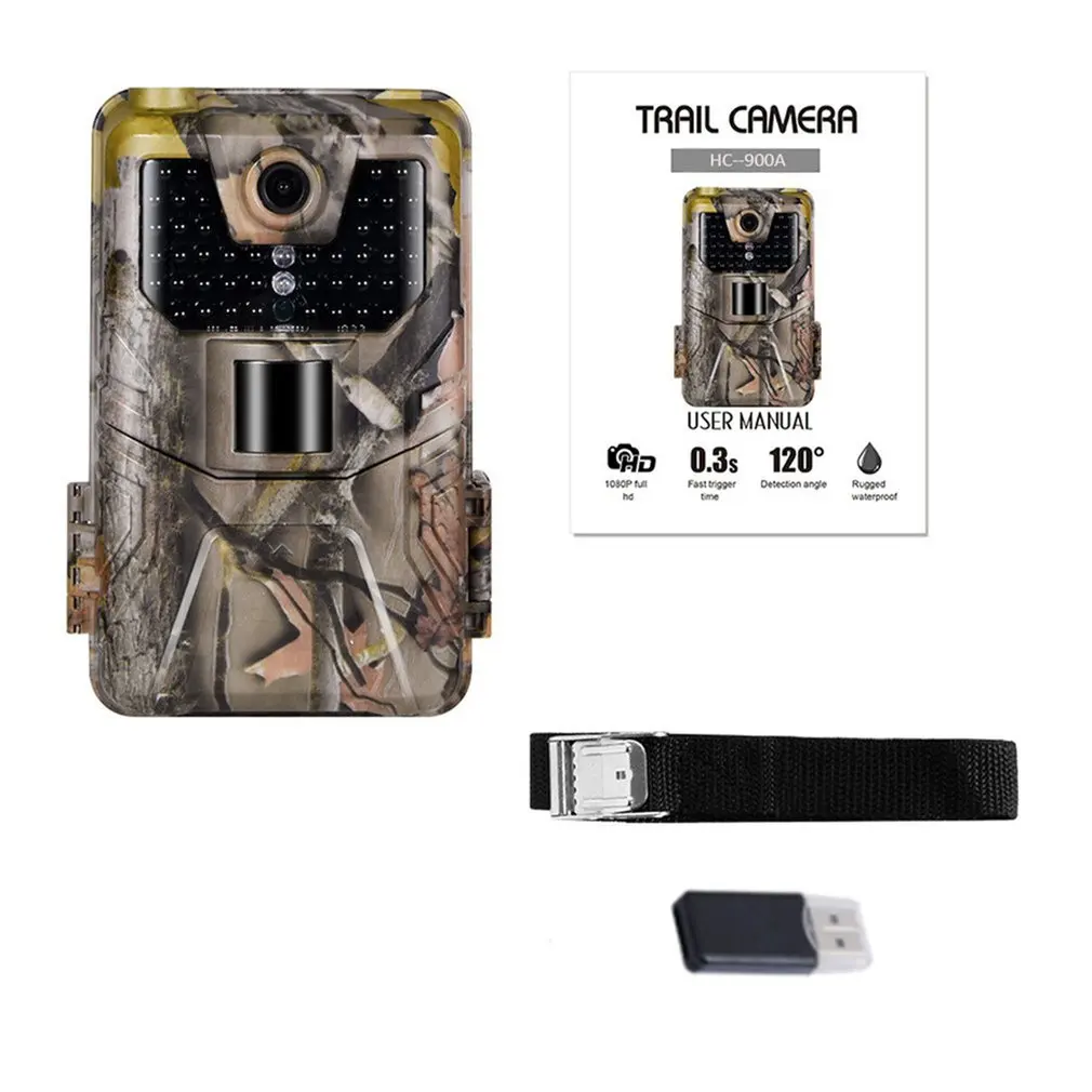 HC900A 20MP 1080P 4K HD Scream Hunting Trail Camera Tracking Infrared Night Vision Wild Life Cameras for Video Photo Traps