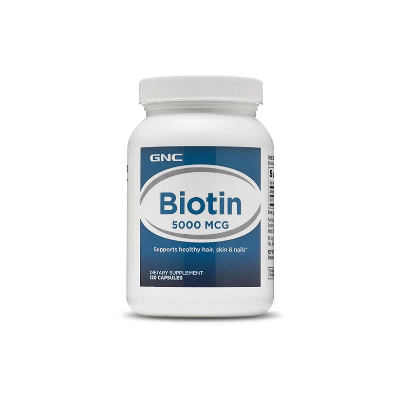 

Free shipping Biotin 5000 mcg 120 capsules Supports healthy hair,skin & nails
