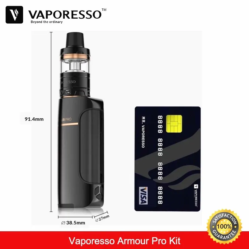 Оригинальный Vaporesso Armour Pro Kit 100 Вт TC Box Mod Vape 5 мл с каскадным детским резервуаром Vaper