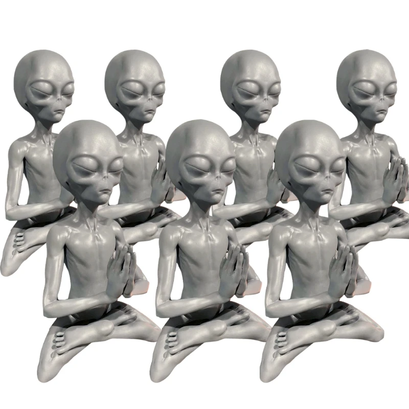 

Landscaping Meditation Statue Garden Ornament Stone Anti-UV and Anti-Fading Outdoor Decoration Art Resin Craft Yard T21C