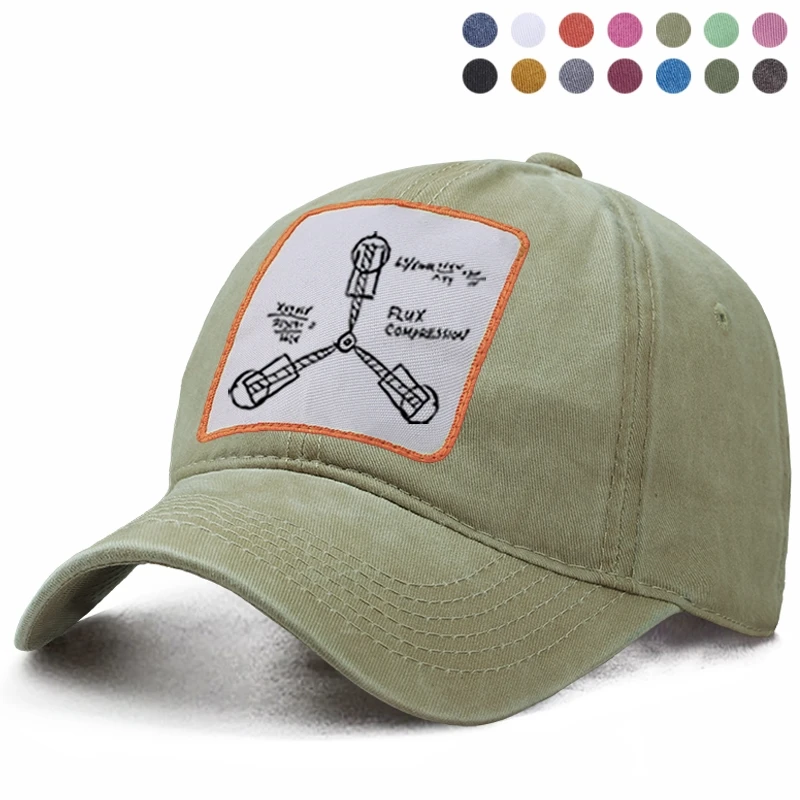 Назад в будущее бейсбольная кепка папа солидный Дальнобойщик Snapback Casquette шляпа