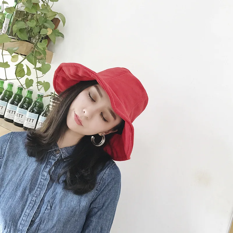 Fashion Curled Warm Plush Bob Panama Caps Foldable Bucket Hats Fisherman Hat Unisex Beach Sun Hat Hunting Cap