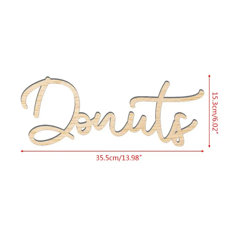 Изысканный Пончик Из Натурального Дерева вывеска для свадьбы помолвки вечерние