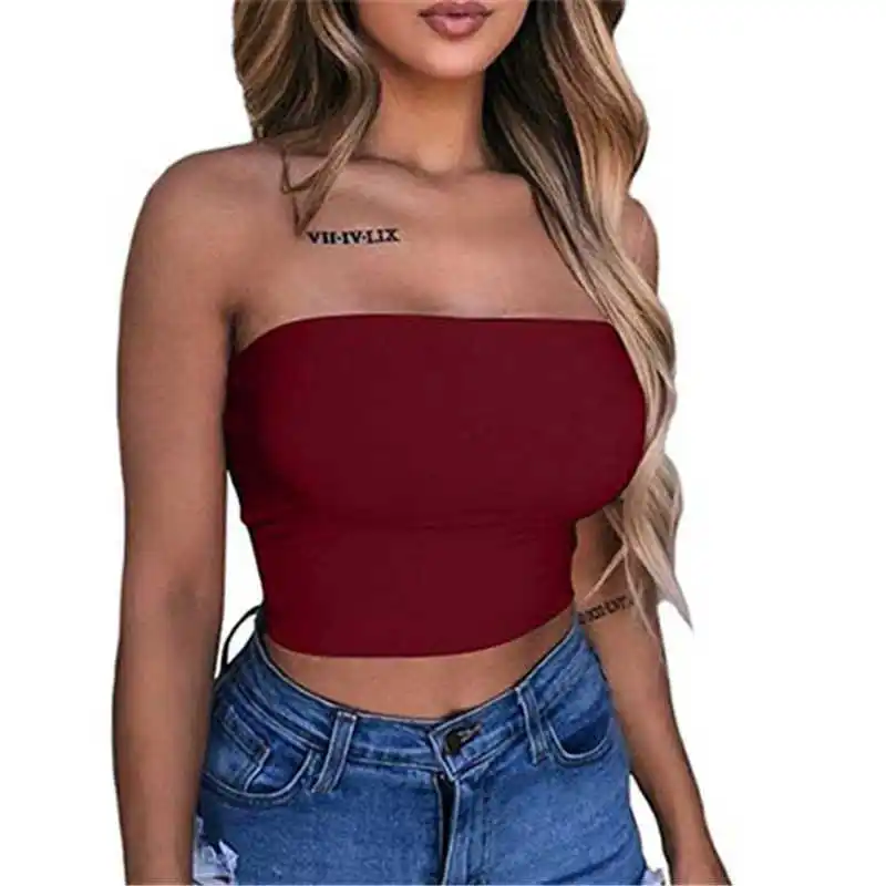 Solid Bra Top European and American new style women Comfortable seamless underwear in summer | Женская одежда