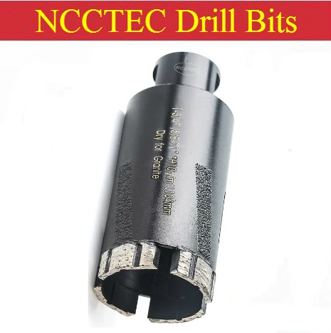 1''-2‘’ Diamond Dry core drill bits with Turbo segments and Inside Outside Brazed protection strips | 25-50mm hole saw Reamer