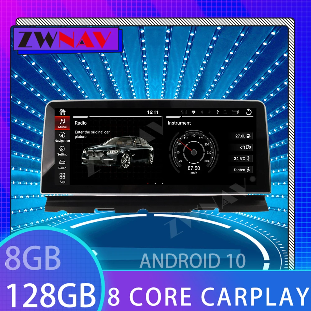 

Car Dvd Multimedia Player Auto For BMW 7 Series 2009-2015 inch12.3 Android 10 Eight core GPS Navigation 128G CARPLAY