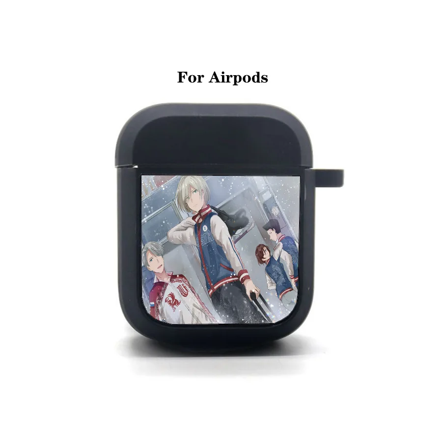 

Anime YURI!!! on ICE AirPods case Cover Apple AirPods Earphone bag Soft Silicone Bluetooth Protective Earphone Case