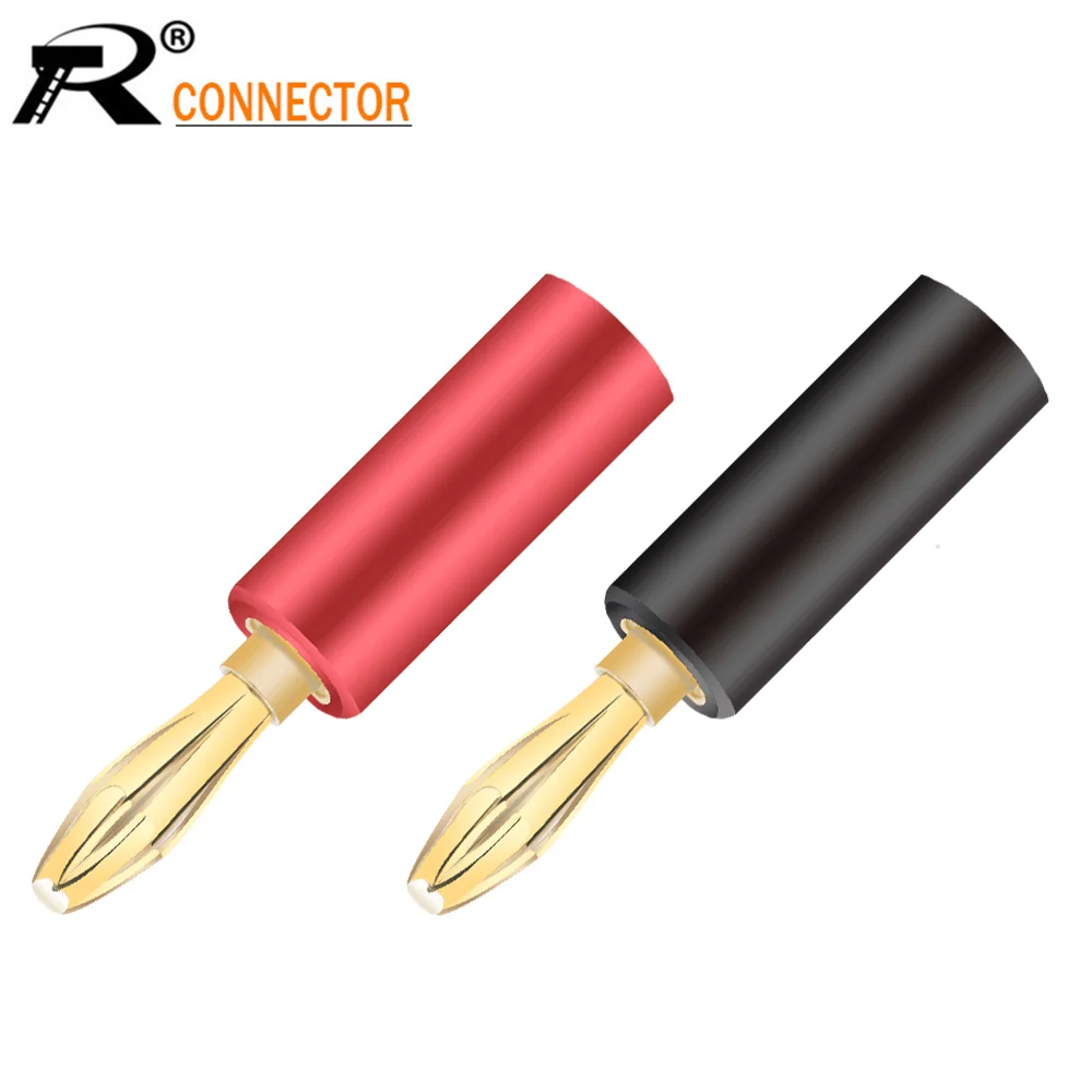 

4 шт./лот, высокое качество, звуковой динамик, проводной разъем, без сварки, разъем типа «банан», аудио динамик, разъем типа «банан» для кабеля...