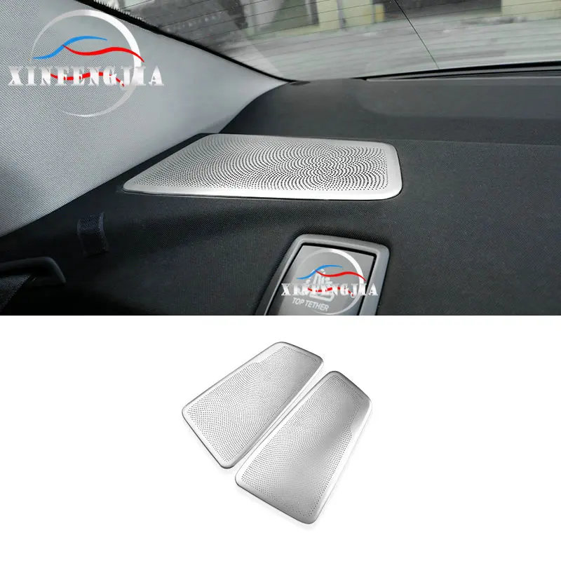 

For BMW 5 Series G30 17-19 2* Stainless Rear Stereo Speaker Decorate Cover Trim