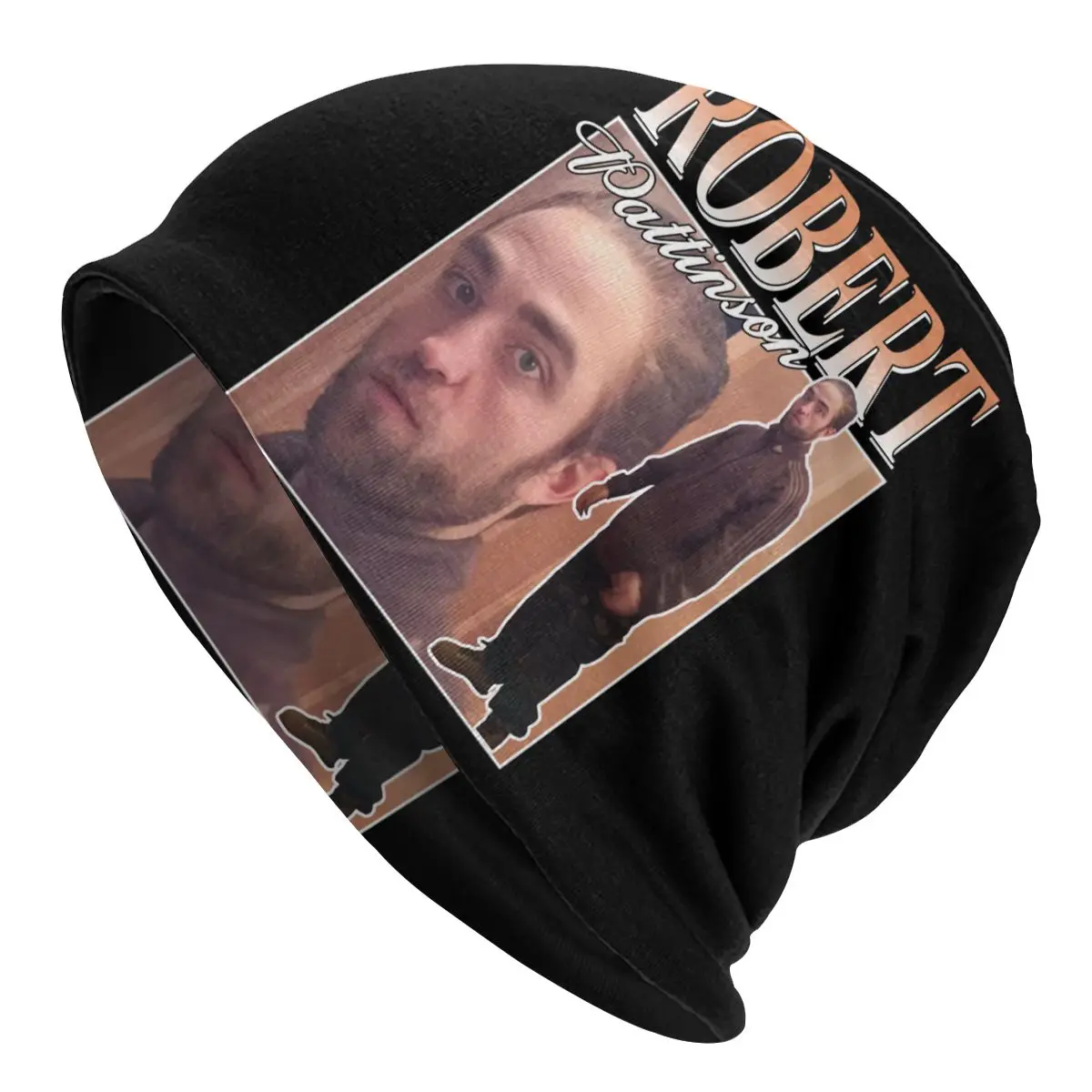 

Bonnet Winter Warm Knit Hat Men Women Funny Robert Pattinson Standing Meme Beanies Caps Adult Rob Beanie Hats Outdoor Ski Cap