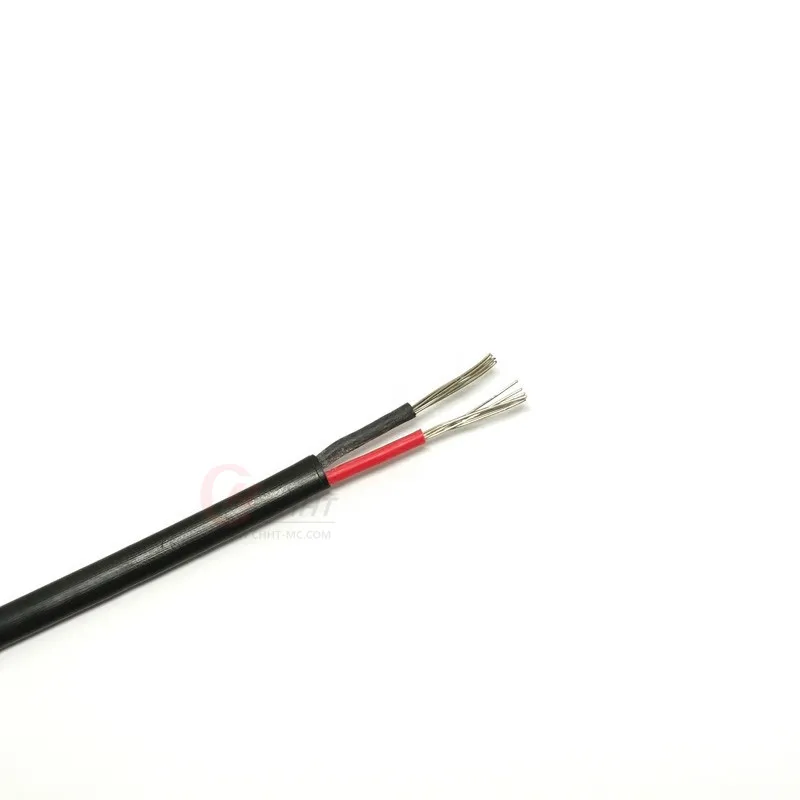 Черный изолированный ПВХ термопарный провод высококачественный электрический |