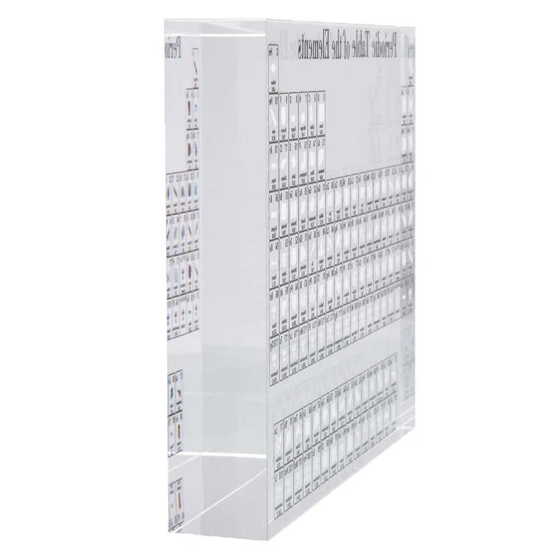 Акриловая Периодическая таблица элементов наклейки элементы в рамке дисплей для