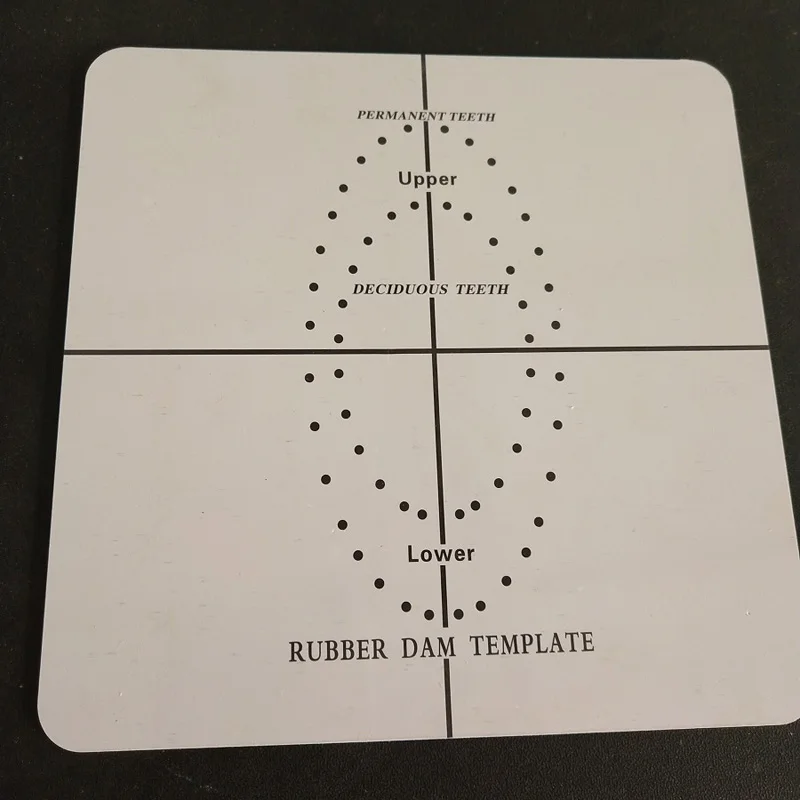 1 шт. пластиковая Стоматологическая резиновая дамба прорезиненная дырокол