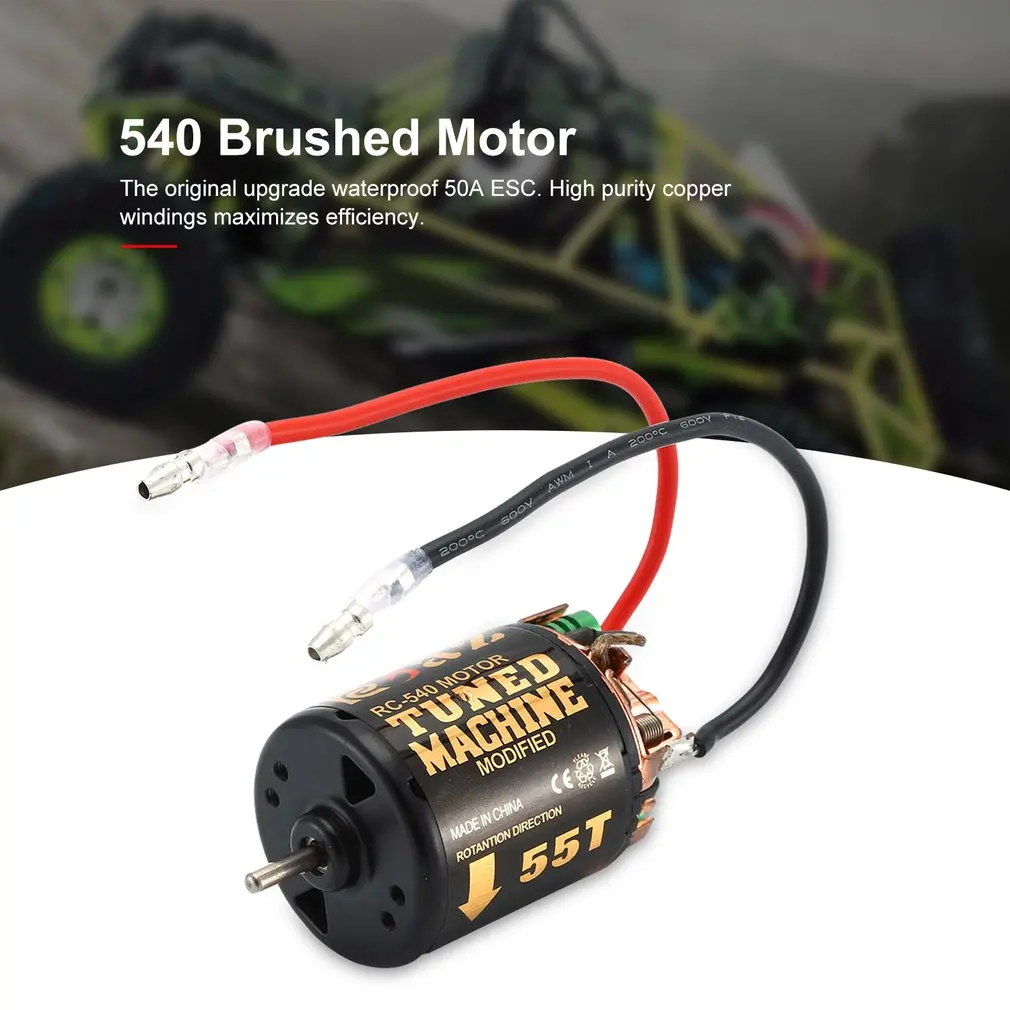Двигатель с щеткой RC 540 35T 45T 55T контроллер скорости 320 водонепроницаемый ESC для
