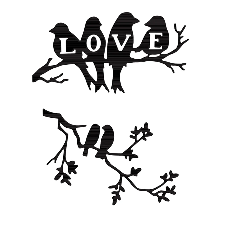 

Love Bird On The Tree Cutting Dies Scrapbooking For Craft Card Photo Album Making DIY Embossing Stencil Die Cut 2021