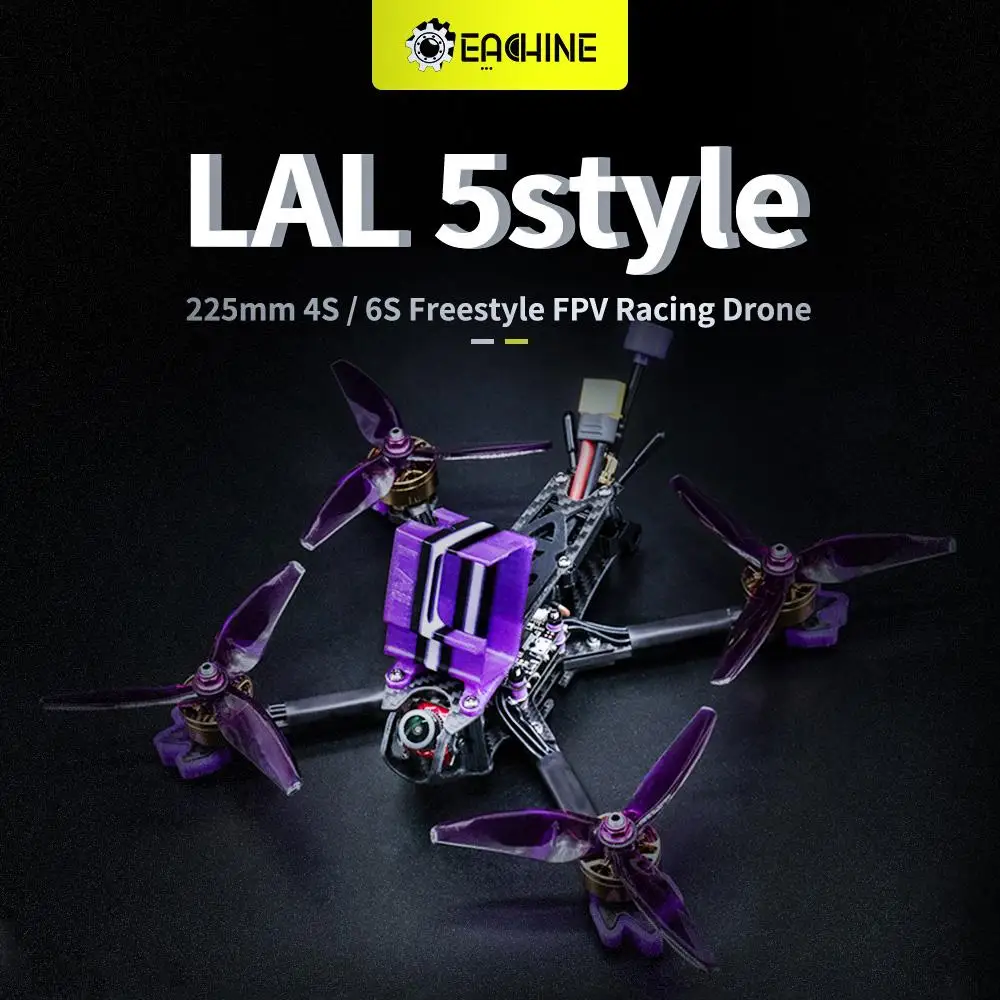 Eachine LAL 5style 220 мм 4S/6S Фристайл 5 дюймов FPV гоночный Дрон PNP/BNF F4 Bluetooth Caddx Ratel 2307 1850KV