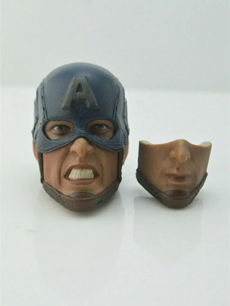 1/6 Scale Head Sculpt Chris Evans 2 Expressions Sculpture Model Fit for 12'' Male Action figure toys dolls gifts | Игрушки и