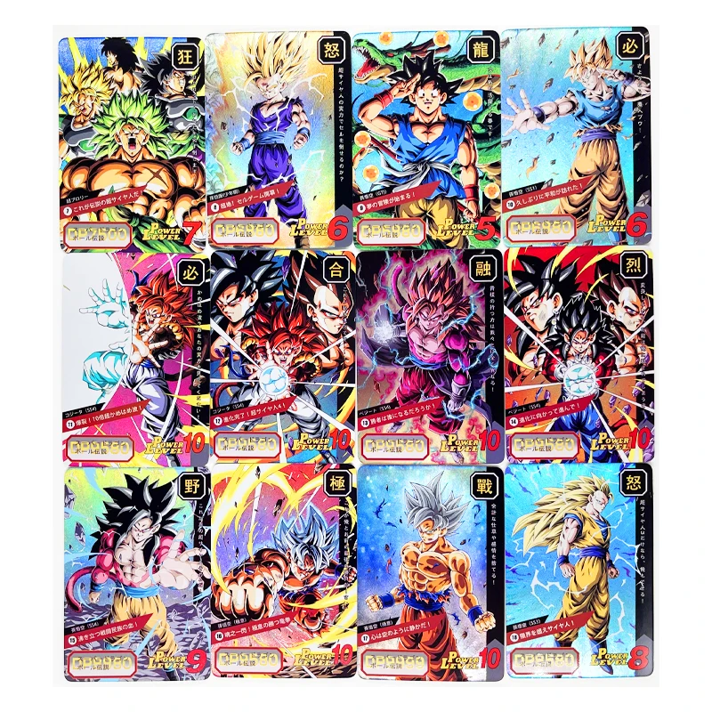 18 шт./компл. Dragon Ball Z GT суперсайянские герои Боевая карточка ультра инстинкт Гоку