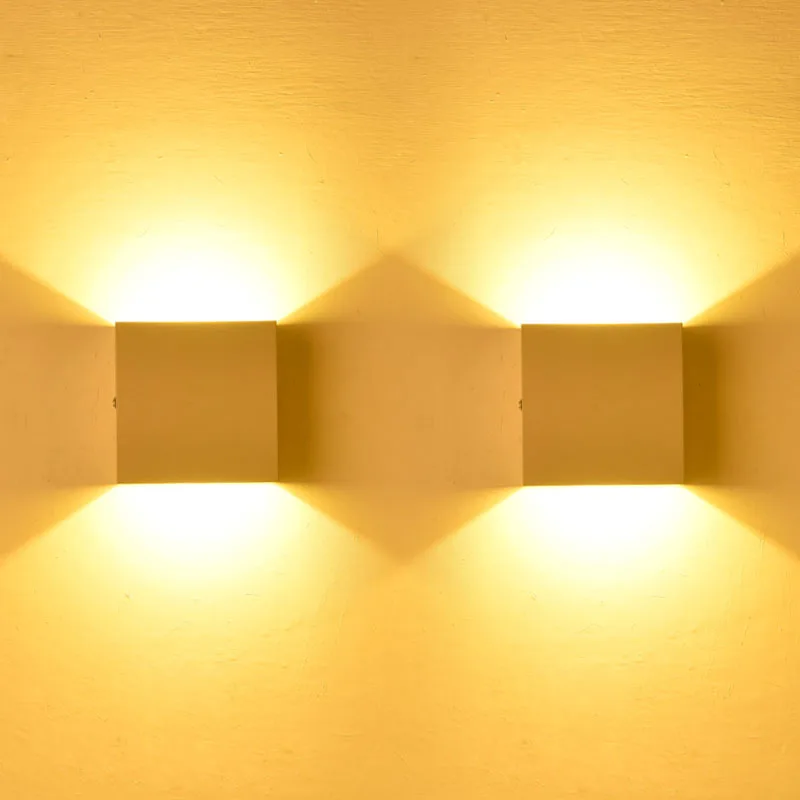 

Aluminum Dimmable LED Wall Lamp COB Light Source 6w Upgrade Bracket Up and Down Lighting Indoor