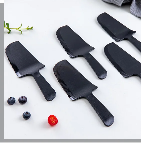 

5Pcs/Set Cake Cutter Plastic Dispoable Pastry Cutter Pizza Fondant Tools Butter Knife Multiduty Birthday Party Accessories