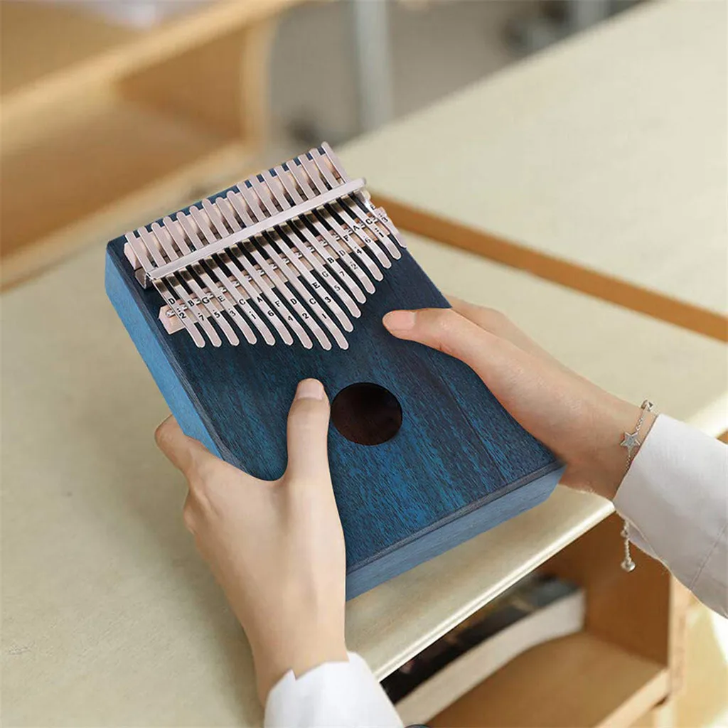 Kalimba 17 клавиш портативный большой палец пианино Mbira Sanza корпус из красного дерева