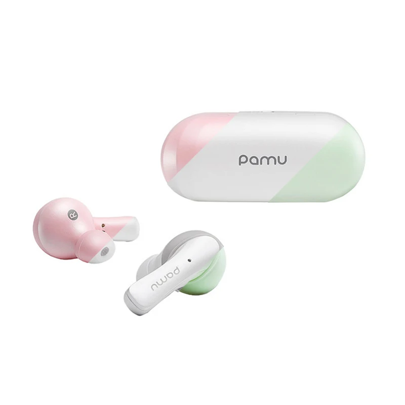 PaMu Slide Mini True Беспроводные наушники с шумоподавлением Bluetooth гарнитура TWS двойным
