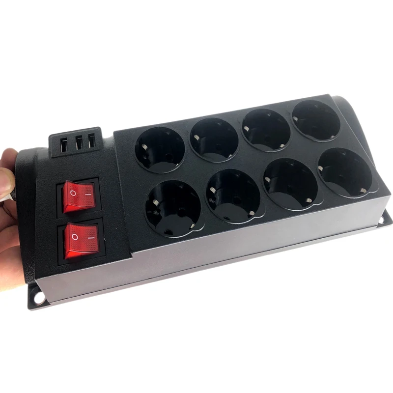 Удлинитель питания с европейской вилкой универсальный удлинитель USB для быстрой