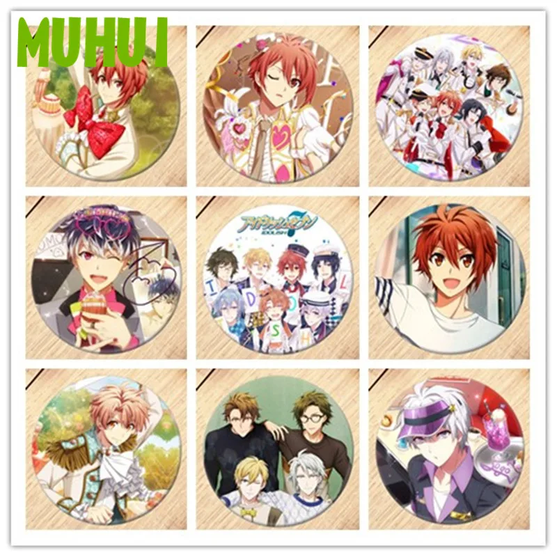 Бесплатная доставка Аниме IDOLISH7 мальчиков брошь для девочек Pin значки косплея
