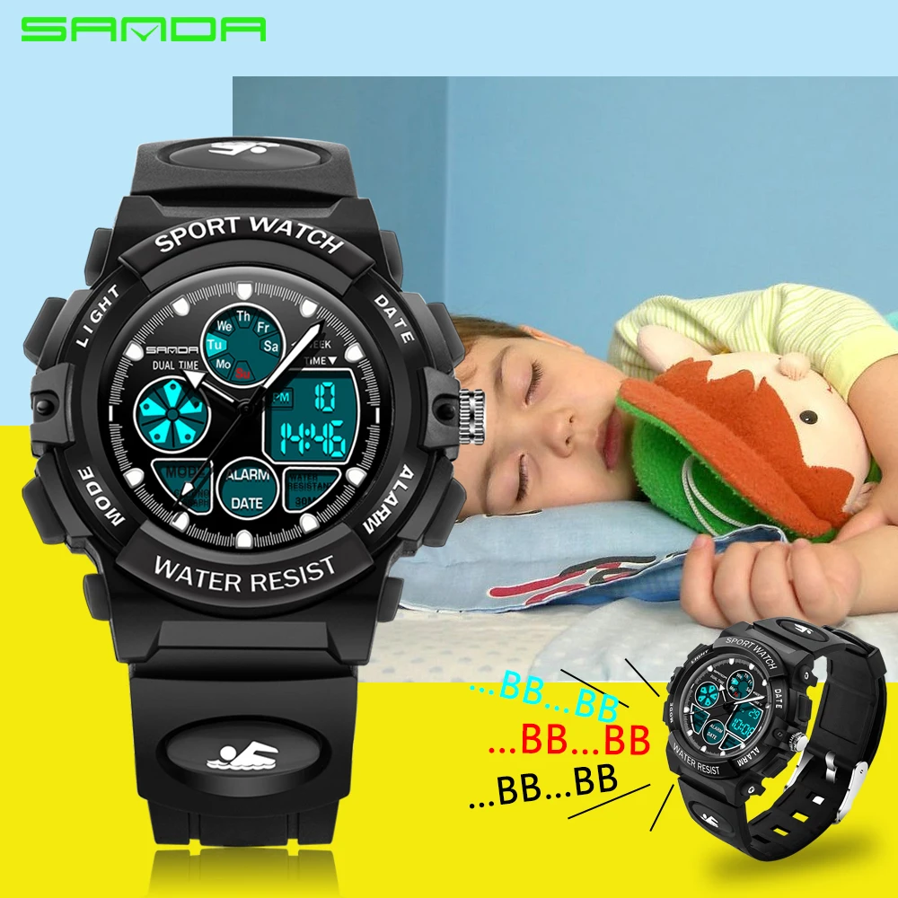 Новые многофункциональные спортивные электронные часы Sanda для мужчин и женщин