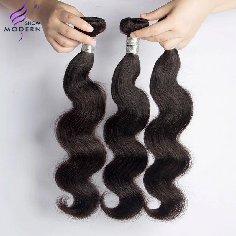 Волнистые волосы Remy 3 пучка 100% натуральные для наращивания шт./лот 12 24 дюйма