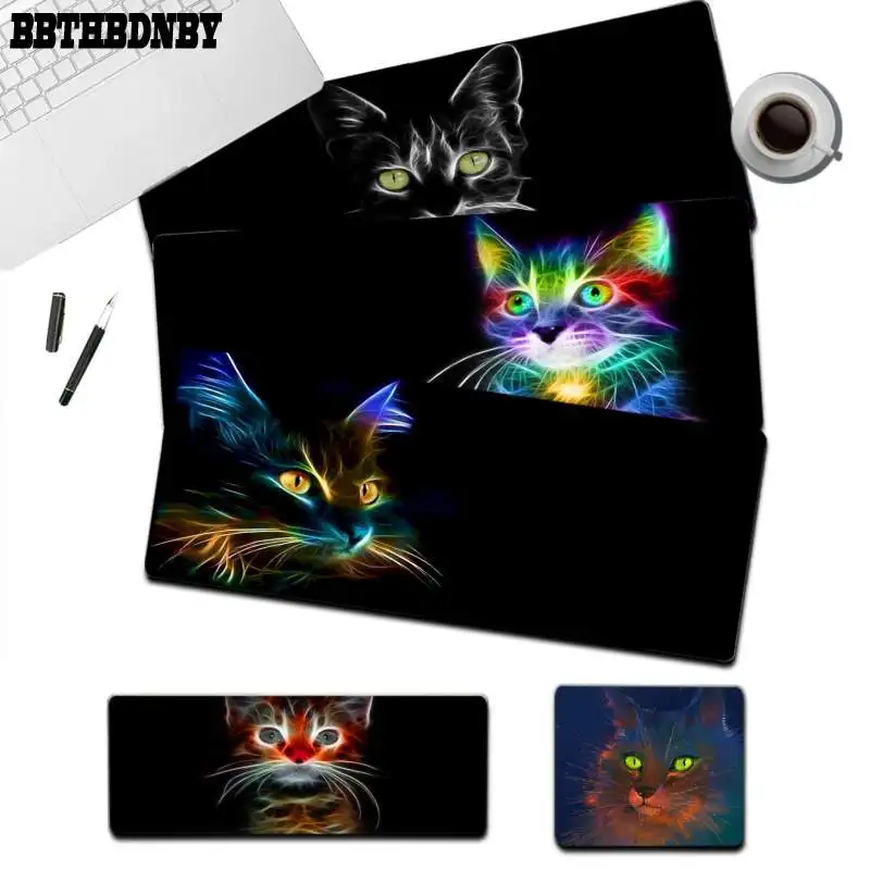 

BBTHBDNBY Cartoon Cute Cat Head New Designs gamer play mats Mousepad Size for mouse pad Keyboard Deak Mat for Cs Go LOL