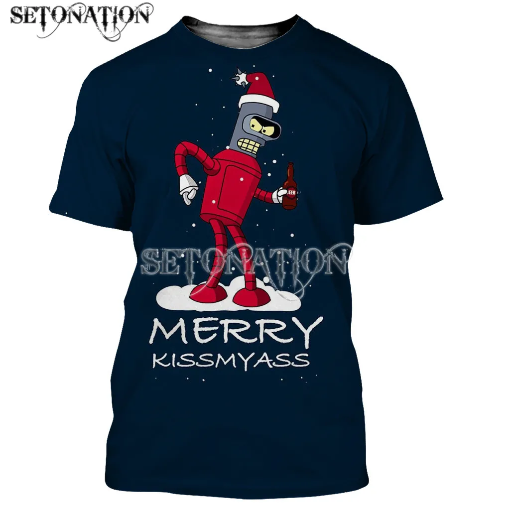 Уродливый Рождественский робот-Бендер для мужчин и женщин новая модная крутая